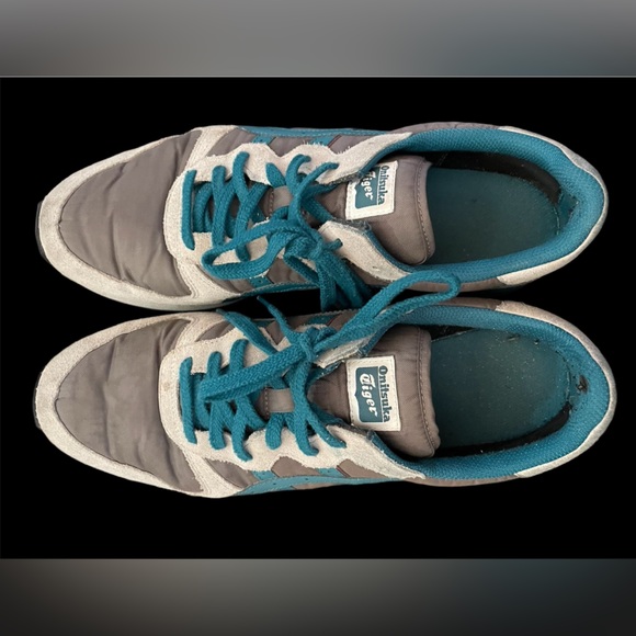 Onitsuka Tiger Serrano Grey Blue Sneaker Without Box Mens - Picture 2 of 3